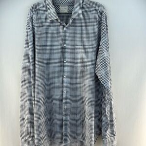Billy Reid Long Sleeve Checkered Button Down Shirt